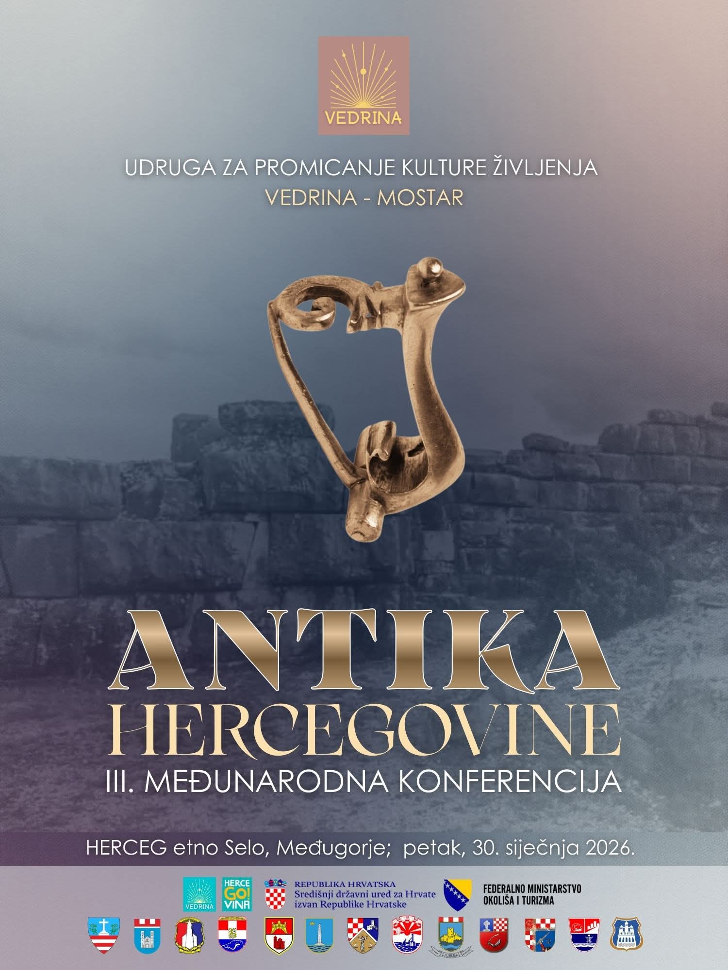 Treća međunarodna konferencija "Antika Hercegovine" u Međugorju najavljena je za kraj prvog mjeseca ove godine 